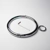 Metal Traction Collar with Nipple Clamps for BDSM Slave Training