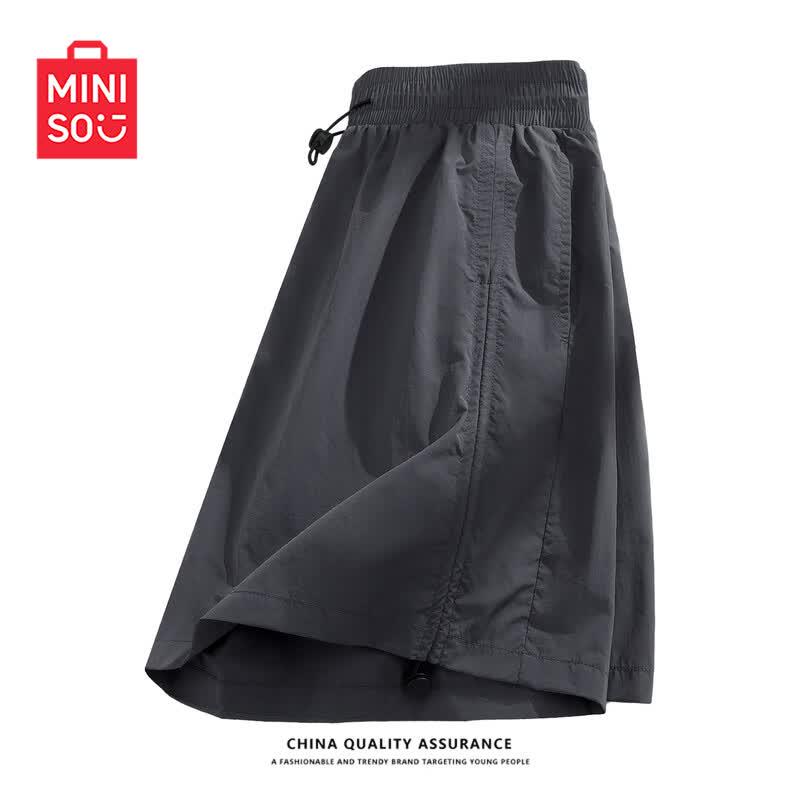 MINISO Women's Quick-Dry Wide-Leg Cargo Shorts
