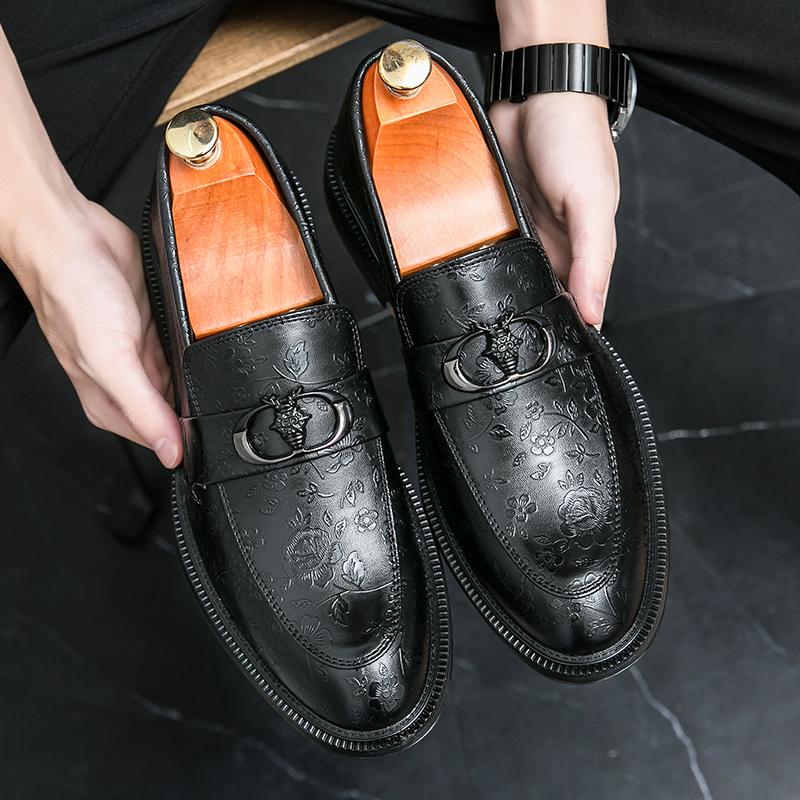 Nouveaux hommes mode INS Style britannique chaussures en cuir