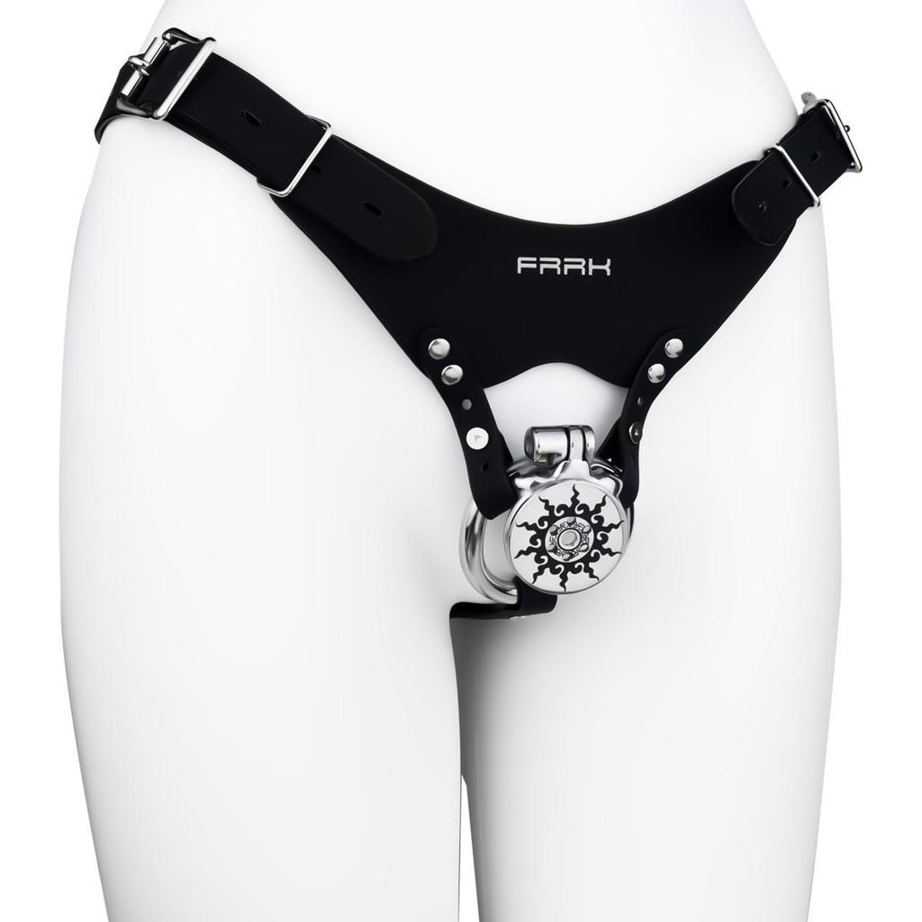 Stainless Steel Chastity Lock with Catheter for Wearable Use