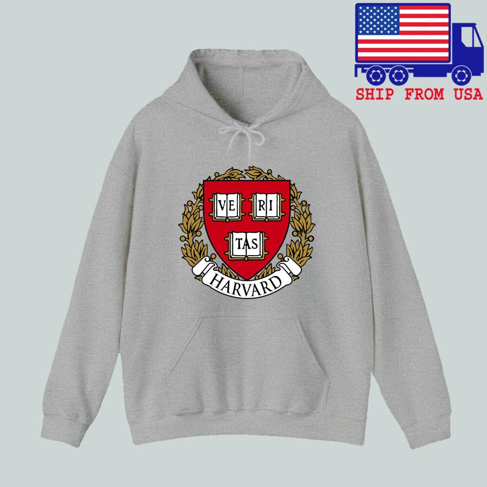 Harvard University Men#039;s Grey Size S to 3XL Unisex T-Shirt XXL