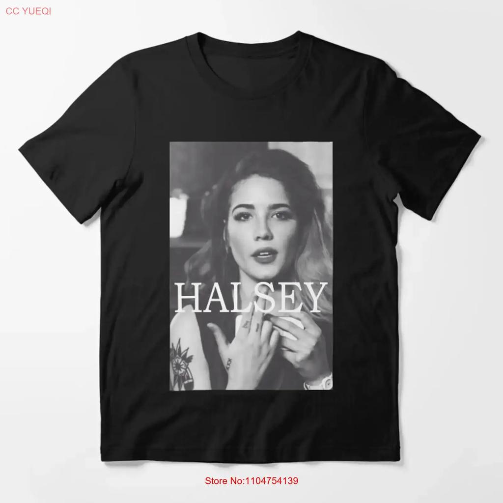 Halsey Poster Essential T Shirt Vintage Washed Top For Everyday Wear Soft Fashion Comfortable Unisex Streetwear Slightly