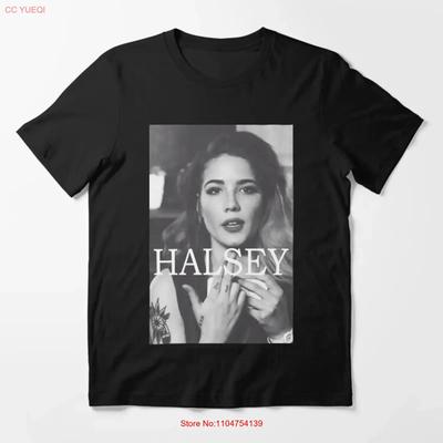 Halsey Poster Essential T-Shirt vintage gewaschenes Oberteil für den Alltag weich Mode bequem Unisex Streetwear Leicht