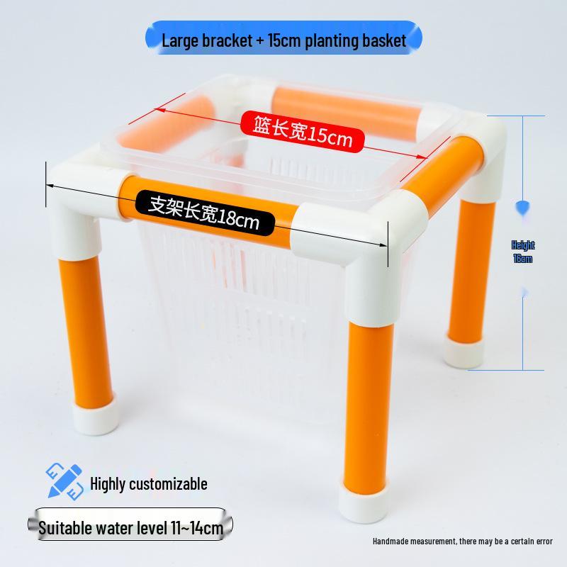 Hydroponic Plant Basket for Aquatic Tanks - Pothos Holder & Landscaping Decor