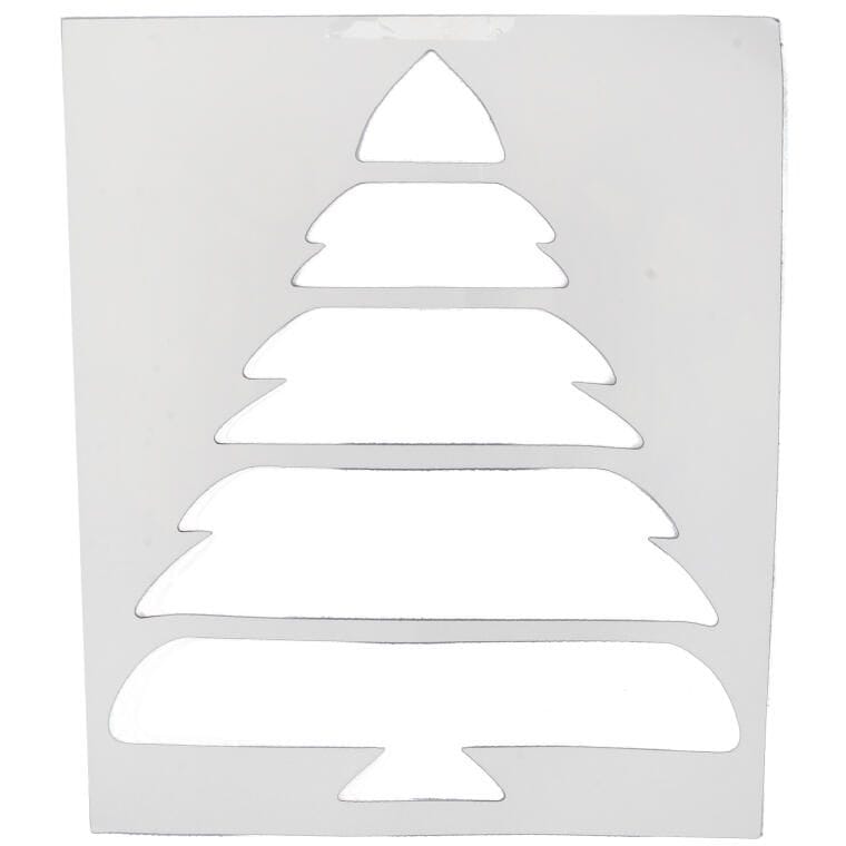 Large paper window stencil, 5 images