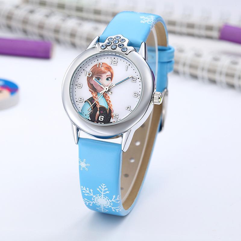 Girls' Ice Snow Cartoon Electronic Watch, Toddler To Primary School Student