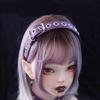 Fashion Punk PU Headband with Studded Rivet for Parties Nightclubs