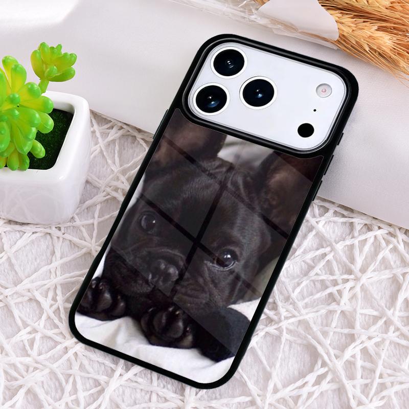 Adorable French Bulldog Phone Case for iPhone 17 Air 16 15 11 12 14 13 Pro Max Shockproof Cover