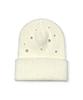 Bonseullipi Stardust Rib Knit Beanie (Ivory)
