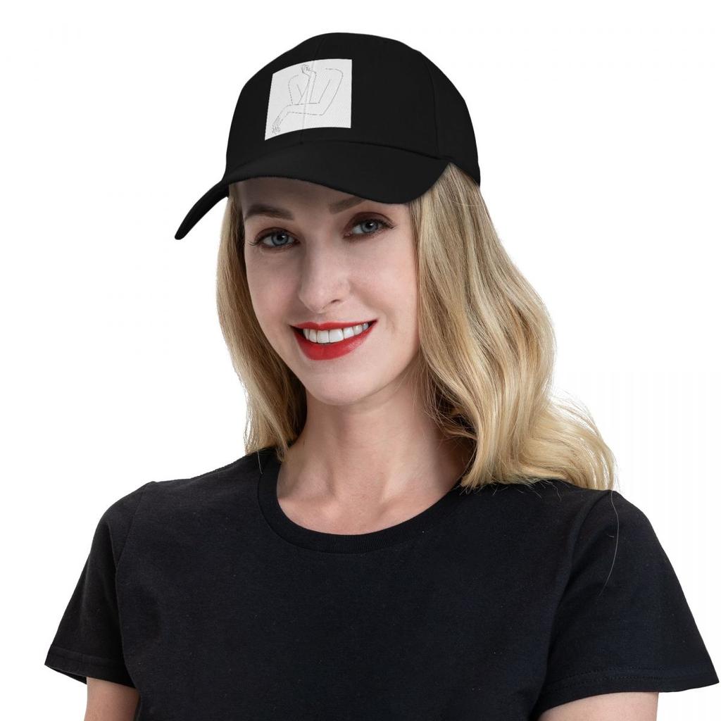 Folded arms line drawing - Anna Baseball Cap custom caps Custom Cap Anime Hat Female Men's