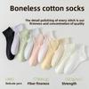 5 Pairs of Women's Spring and Summer Thin Pure Cotton Deodorant Sweat Absorption Sports All Match Mid Tube Socks