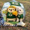 1PC Hedgehog Green Bay Packers Umbrella-8-Rib Reinforced, Automatic Open, Lightweight & Durable, Cute Fashion Accessory for Outdoor-T314