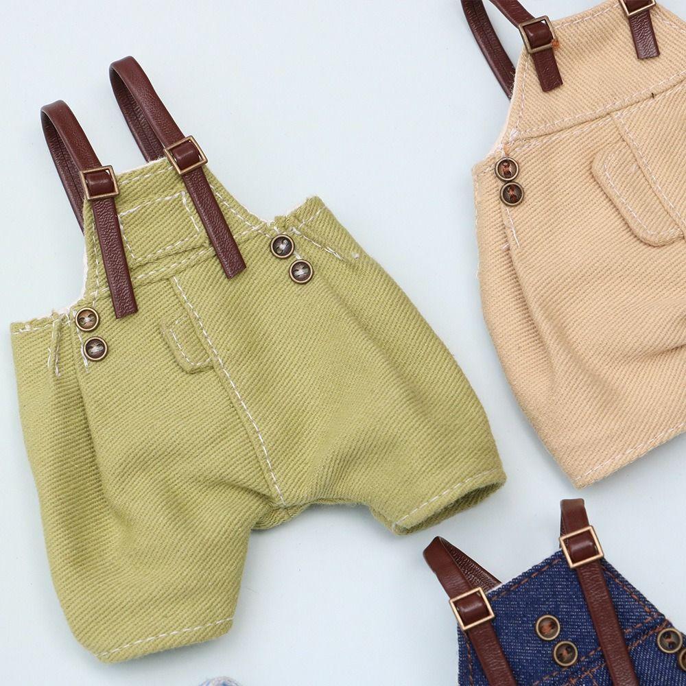 Suspender Trousers Doll Denim Pants Dress Up Doll Overalls Fashion Bjd Doll Clothes DIY Toy