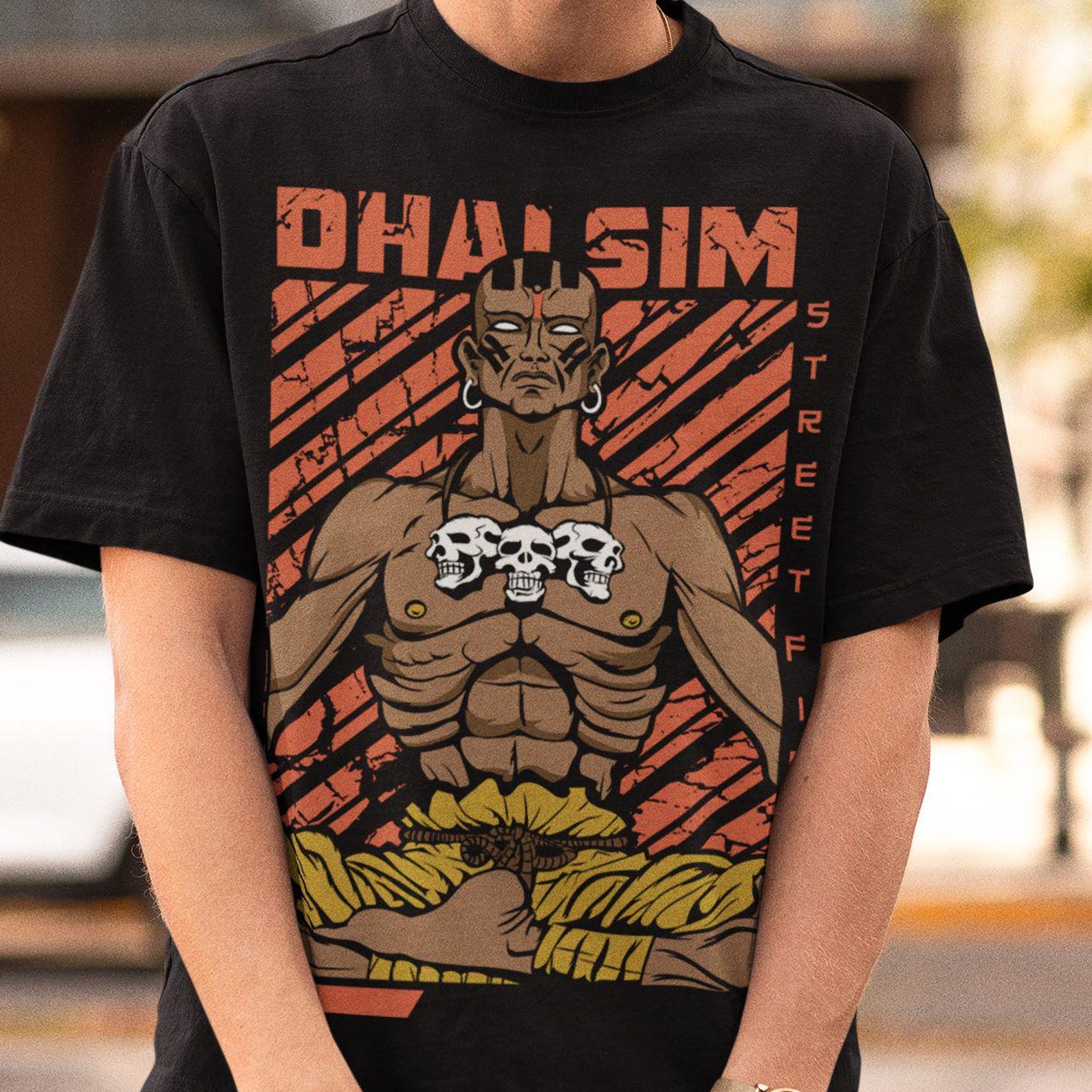 Dhalsim Musical Fighter Premium Unisex T-shirt L