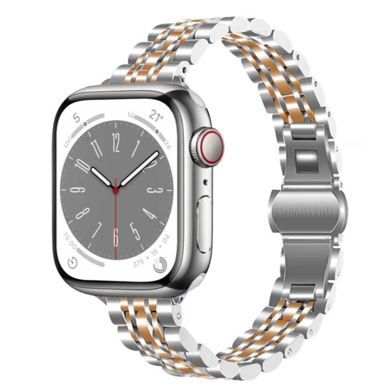 Metal Strap for Apple Watch Series ultra 49mm 45mm 41mm 44mm 46mm 42mm Small waist ladies bracelet iWatch 10 9 8 7 6 5 3 SE Band