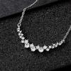 Gorgeous Bridal Wedding Necklace Brilliant Cubic Zirconia Delicate Female Necklaces for Party High Quality Trendy Jewelry