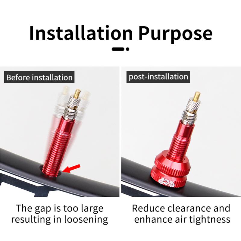 2Pcs Bike Tubeless Tire Presta Valve Nut MTB Road Bicycle Rim Aluminum Ultralight Valve Cap Cycling Repair Parts