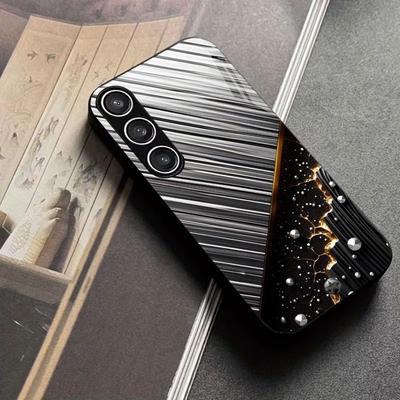Trend Men's Section Exquisite PhoneCase Glass PhoneCase for Samsung Galaxy S26 S25 S24 S23 S22 S21 FE,Ultra,Plus Dropresistant
