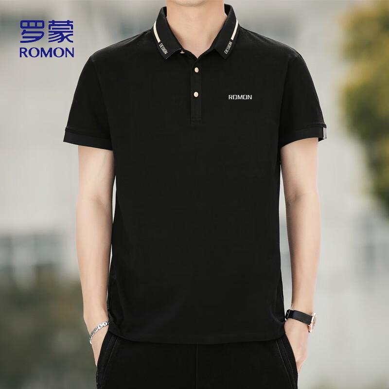 ROMON Men's Summer Polo Neck Short Sleeve T-Shirt LP5