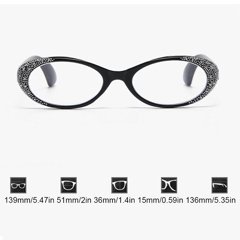 Fashion Women Blue Light Blocking Reading Glasses Presbyopia Small Frame Cat Eyes Men HD Far Sight Eyeglasses