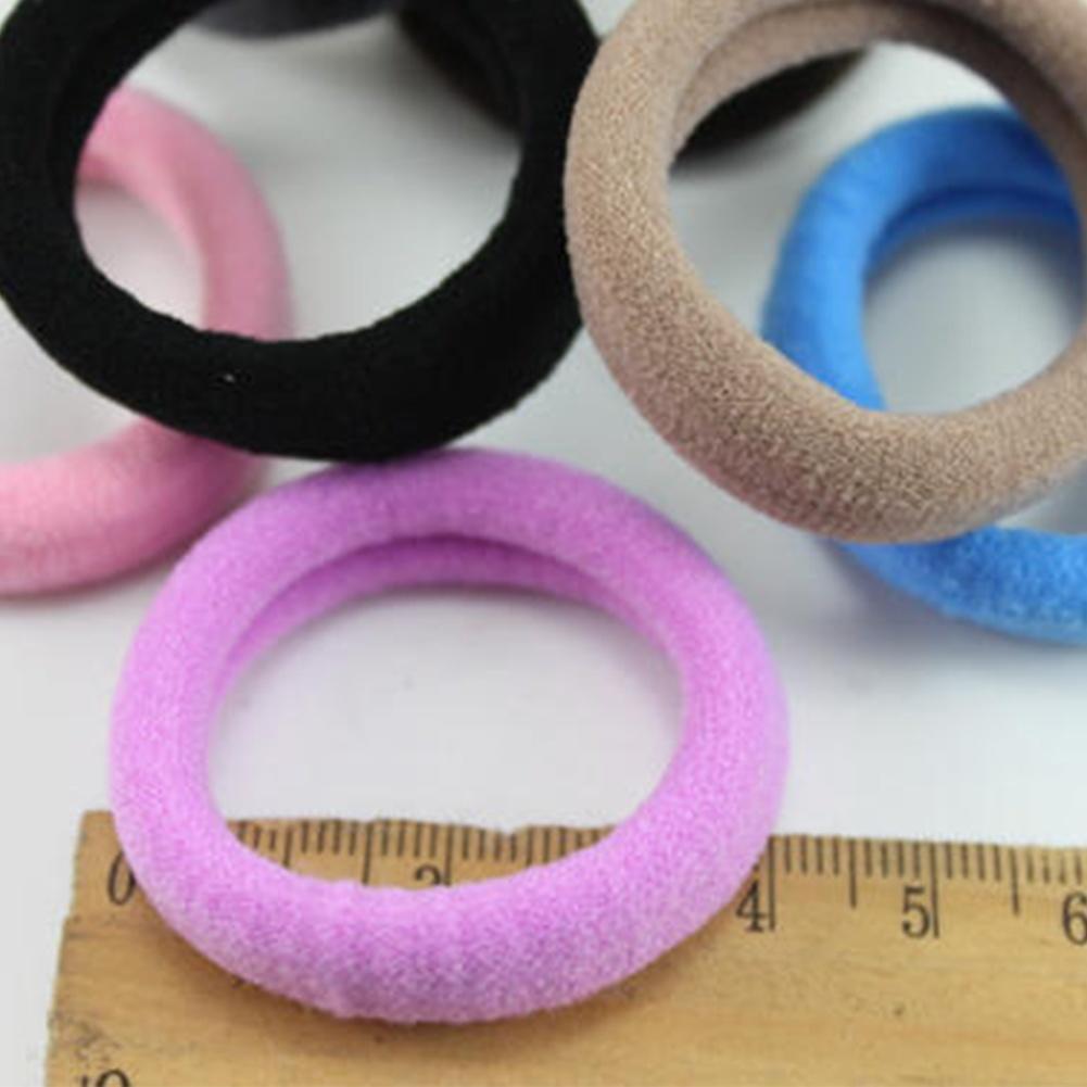 50 ST Högelastiska Gummihårband Slumpmässig Färg