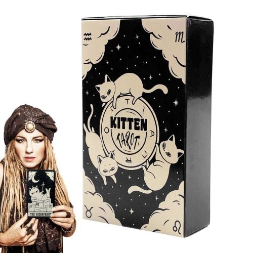 Tarot Deck, Kitten Tarot Deck, Tarot Fortune Telling, Board Game Cards, Divination Tools Kit, Standard Tarot Cards, English Tarot Decks, Complete Taro