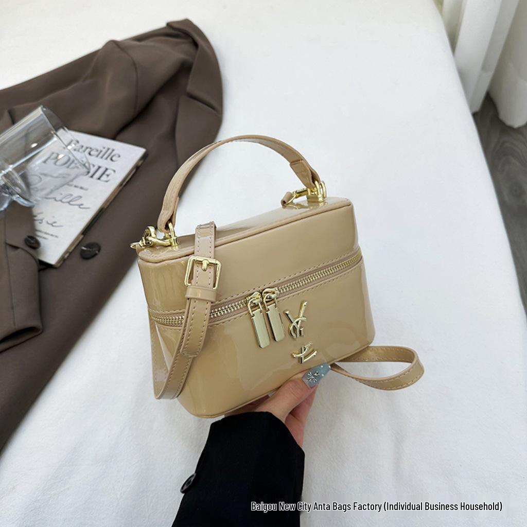 Luxuriöse glänzende Handtasche 25: Trendige Crossbody Nische Schultertasche