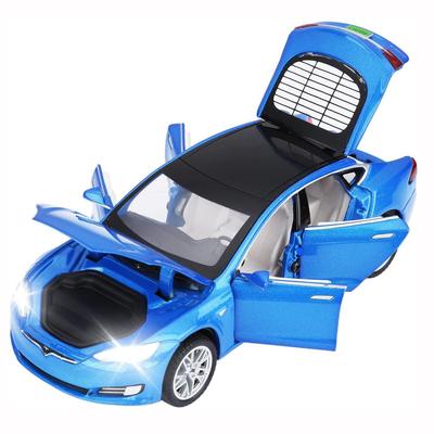 Modello in scala 1/32 S Toy Car Pressofuso in lega Modello di auto Tirare indietro Macchinine con suono leggero per 4 + anni