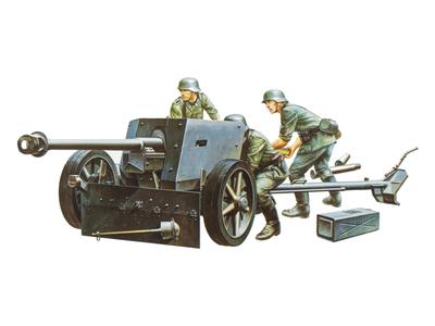 Tamiya 1/35 Militär-Miniaturserie Nr. 47 Deutsche Armee 75mm Panzerabwehrkanone Plastikmodell 35047