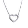 Yhpup Regalo Día de San Valentín 2025 Colgante Collar Amor Hueco Brillante Circonita Cúbica Joyería Romántica de Acero Inoxidable para Mujer