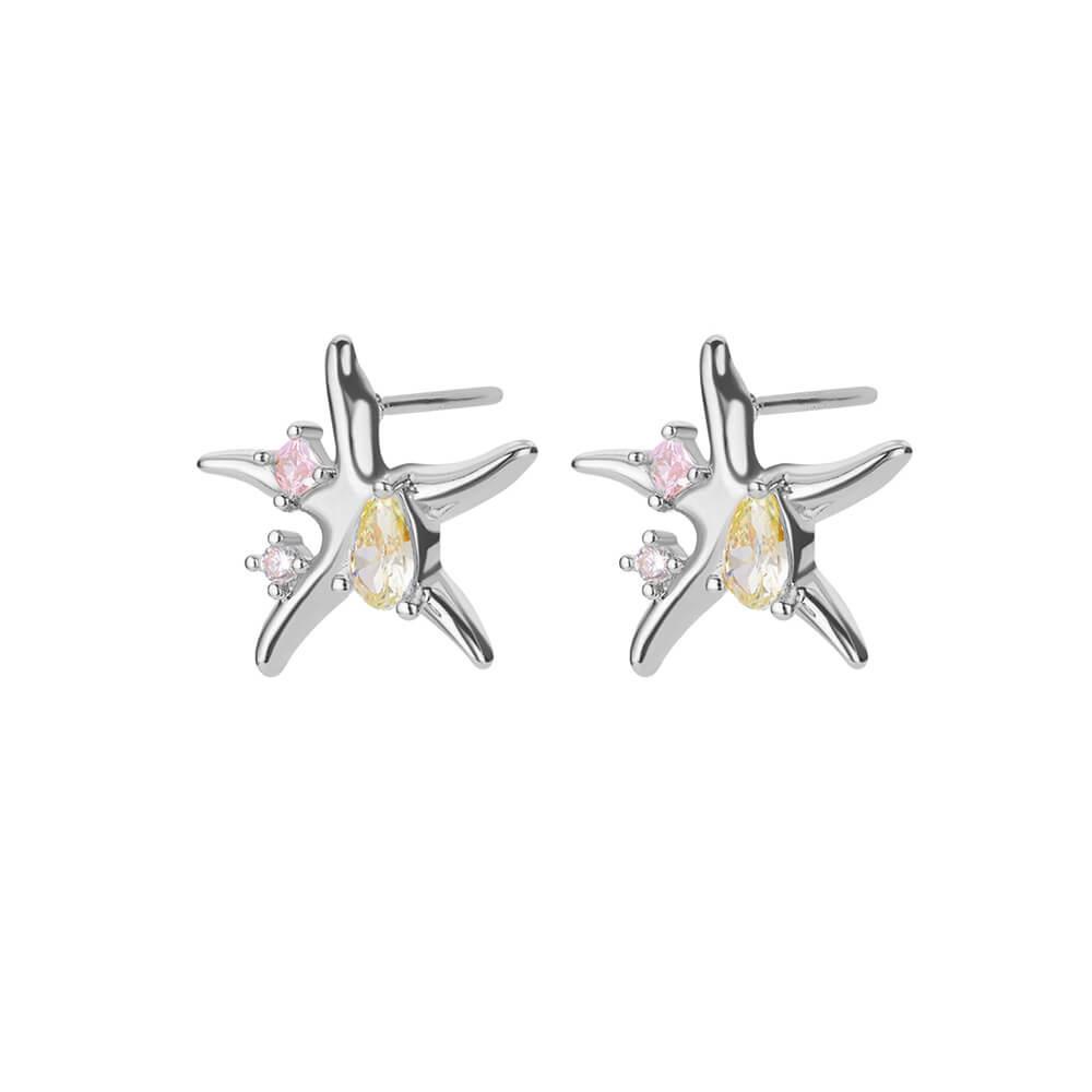 Popular Starfish Earrings for Women with a Simple, Compact and Versatile Temperament