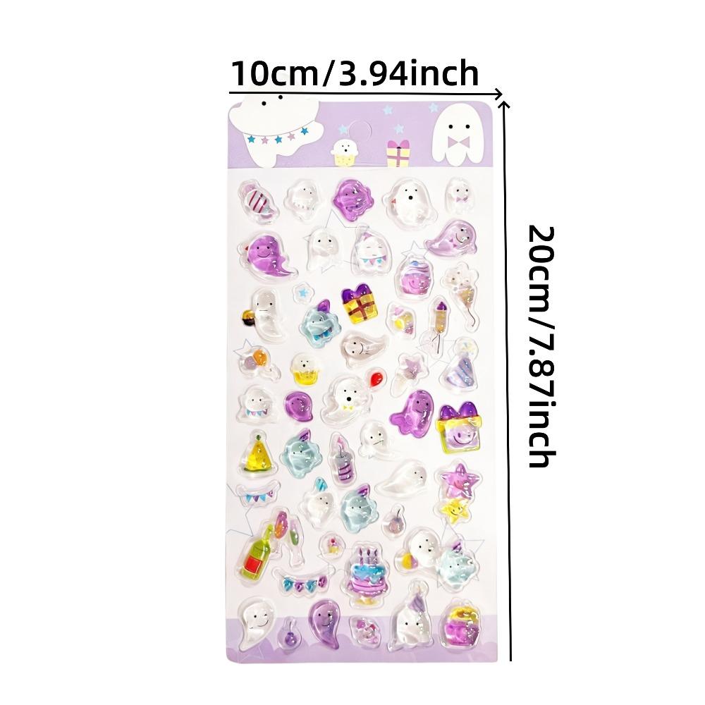 3D Three-Dimensional Sticker Children'S Creative Cartoon Glitter Crystal Sticker Fun Relief Sticker Decoration Diamond Sticker