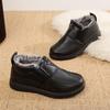 Fleece To Keep Warm the Elderly Casual Men's Cotton Shoes Fleece Thickened Non-slip Comfortable One-pedal Snow Boots