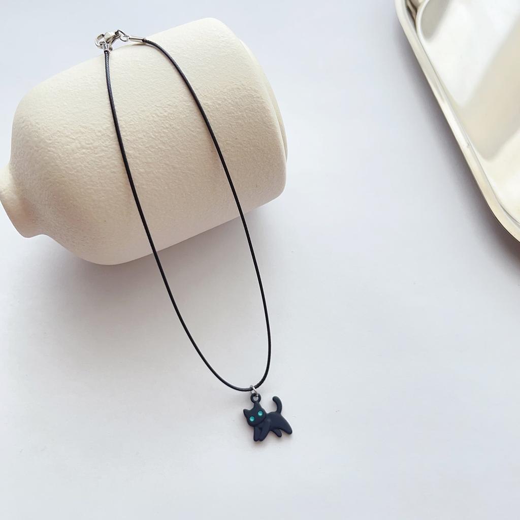 Sweet Cool alloy Black kitten pendant choker collar Choker Neck Accessories Accessory Necklace for women