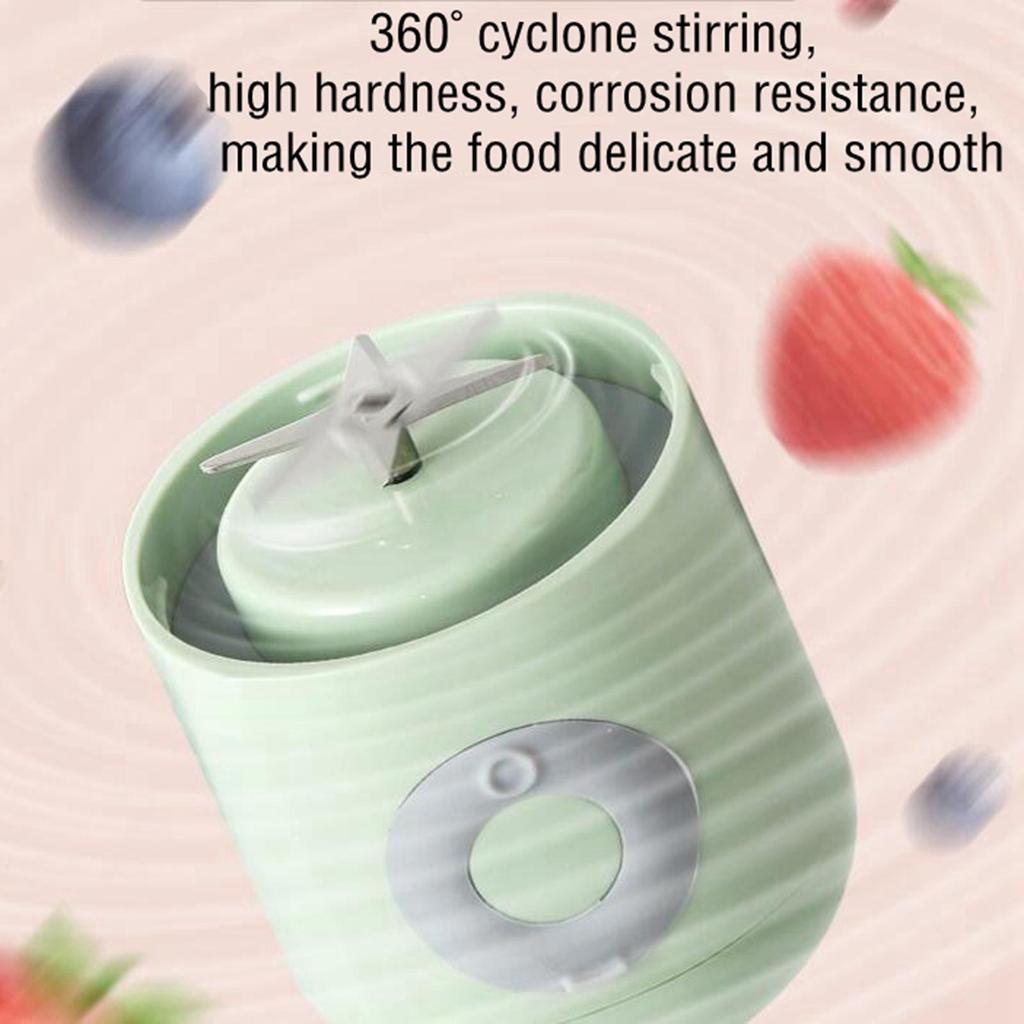 Electric Juicer 500ml, Portable usb Rechargeable Smoothie Blender Machine Mixer,