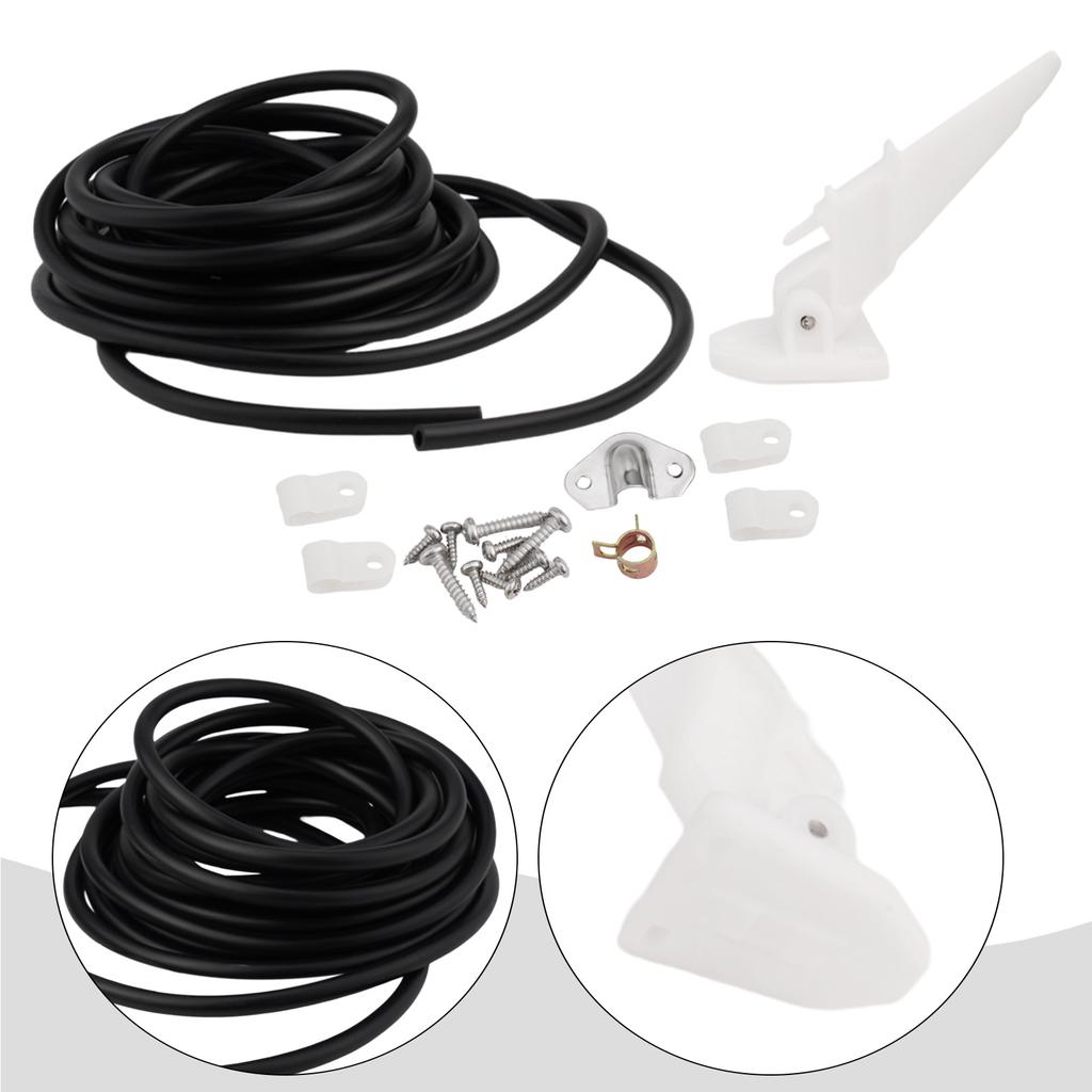 Yacht Flow Meter Marine Part Speedometer Supplies Use White 600cm PVC Tube .Kit.Fitment Convenient High Quality