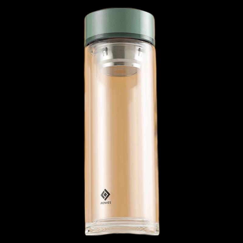 Yileya 300ml Double-Layer Glass Cup