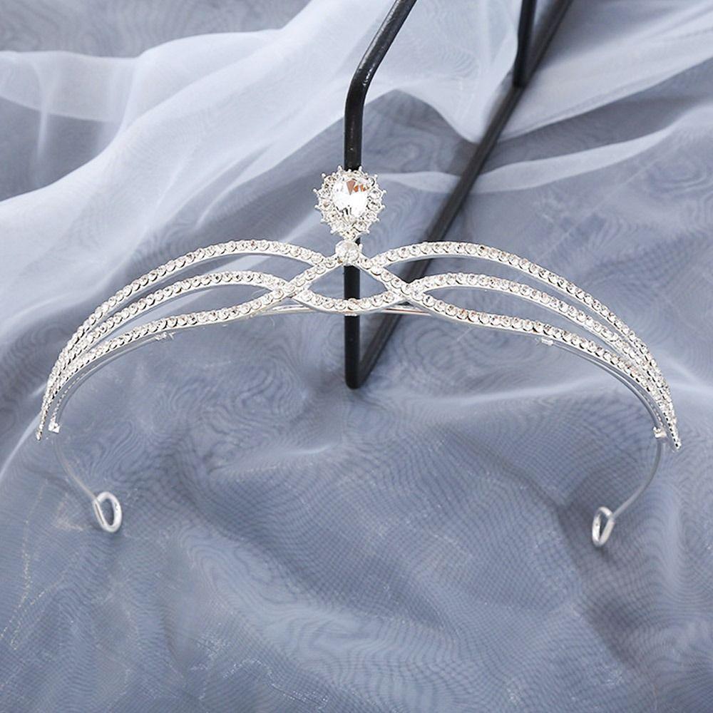 Pearl Tiara Bridal Crystal Hair Ornaments Bridal Hair Accessories Hair Comb Rhinestone Hair Hoop