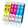 SANCTink Сумісні Чорнильні Картриджі Canon C M Набір з 6 Сумісні з Принтером Canon PIXUS TS7530 301/300 (BCI-301 Y, Блакитний, Пурпуровий, Жовтий) - -