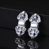 Antique-Finish Vajra Scepter Beads: Color-Preserving Silver Six-Syllable Mantra Spacer for DIY Tibetan Bracelets
