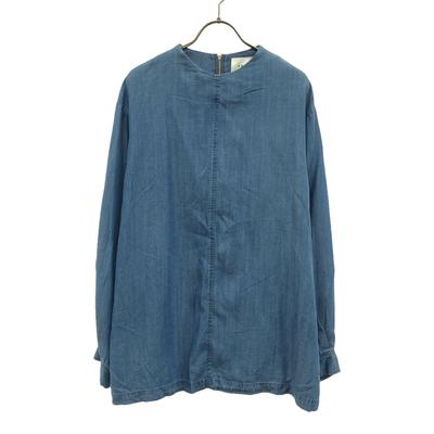 AMERI UNDRESSED Long Sleeve No Color Pullover Shirt M Blue Back Zip Women Used