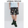 UR Men's Embroidered Loose Denim Shorts