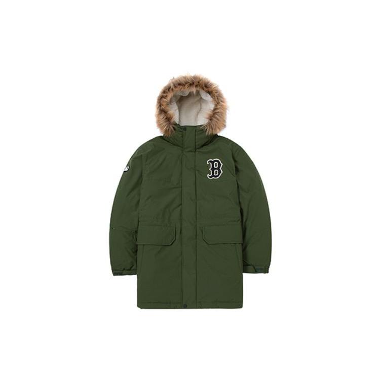 New MLB Down Jacket Long Unisex Green 3ADJB1926-43KAD