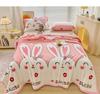 New Milk Fiber Printed Blanket 300G Cloud Mink Velvet Cover Blanket
