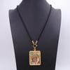 Tibetan Buddha Amulet Necklace with Thangka Pendant & Titanium Steel Quick-Release Buckle