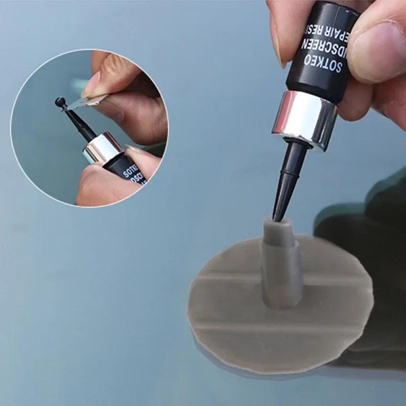 Set de agent lichid pentru repararea zgârieturilor din sticlă auto Geam geamuri Nano zgârieturi fisuri CrackResin Instrumente agent de reparare Accesorii auto