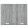 Armadietto a muro Lyon Sonoma Grigio 80 x 31 x 60 cm Truciolato