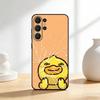 Funny Yellow D-Duck Cute Phone Case For Samsung S26,S25,S24,S21,S22,S23,S30,Ultra,S20,FE,Lite,10,9,Black Cover