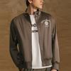 Mizuno Heritage Series Letter Print Design Casual Woven Loose Long Sleeve Jacket Men Jacket Olive-Green D2CE34H1-38
