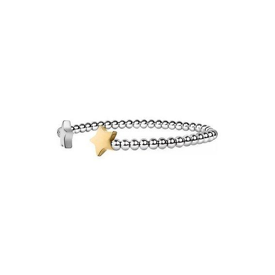 Morellato Women's Silver/Gold Enjoy Stainless Steel Crystals Saje21 Bracelet